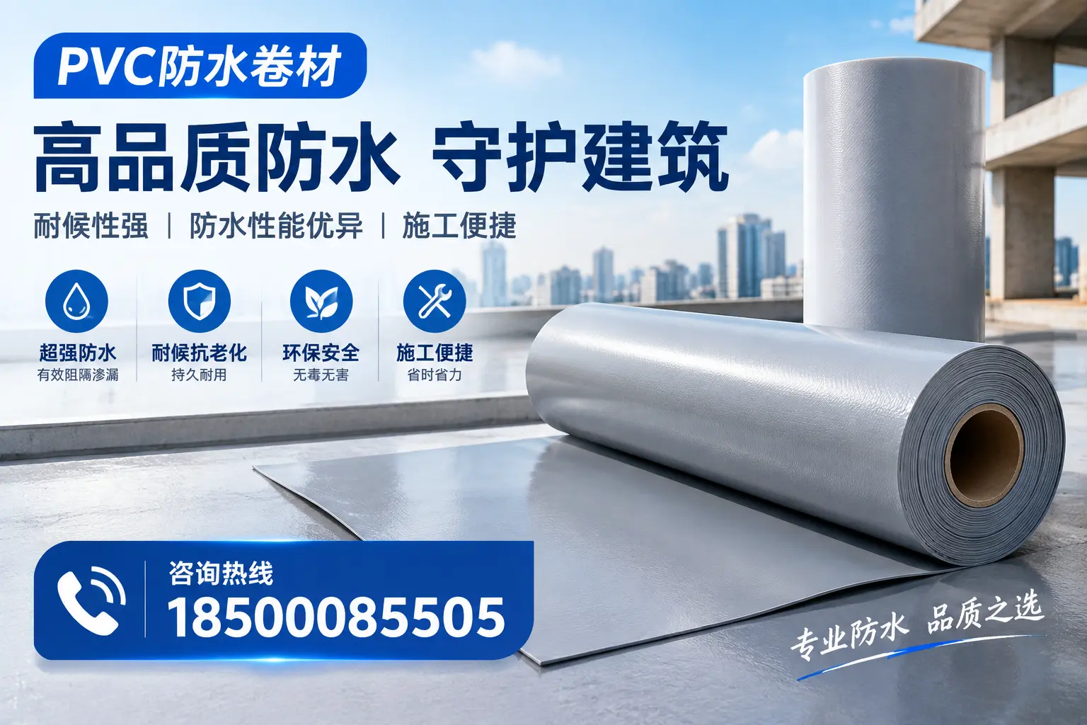 PVC防水卷材的防水效果评测，适合阳泉的科学依据